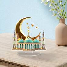 2D Over's New Acrylic Display Stand, Green Castle Display Stand Acrylic Display Stand. - 1PC - View 3