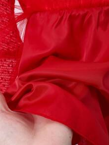 Spring/Summer Girls' Elegant Princess Dress With Crystal Embroidered Bow, Sequins & Mesh Details At Back - Red - View 10