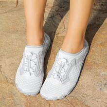 2026 New Arrival Sunny Beach Barefoot Shoes, Multifunctional Footwear For Fitness, Running, Yoga, Beach Trips And Mountain Hiking-Runs Half Size Large - 白色 - 查看 3