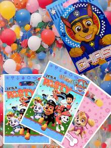 Paw Patrol 10/20/30个装汪汪队主题派对礼品袋，塑料糖果袋，生日派对小礼物，可爱卡通礼品包装盒，派对装饰惊喜礼物 - 彩色 - 查看 4