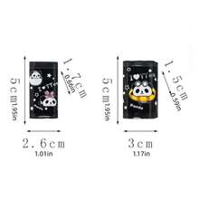 10个/盒 可爱熊猫造型橡皮擦，创意文具，学生学习用品，农场主题礼物，返校季礼物，派对礼品 - 彩色 - 查看 7
