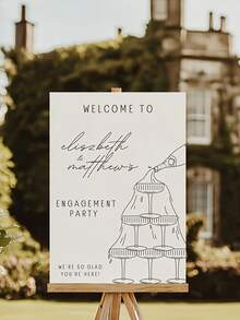 Customized Acrylic Welcome Sign With Personalized Text, Engagement Party Decorations, Wedding Welcome Signs, Bridal Shower Decor, Birthday Anniversary Celebration Sign - Multicolor - View 6