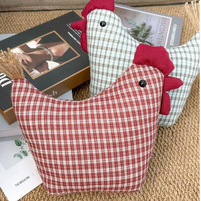 1pc 25cm/9.84in Feather Plush Throw Pillow, Suitable For Back To School/Birthday/Holiday Gifts, Sofa Bedroom Decor Cushion, Multi-Color