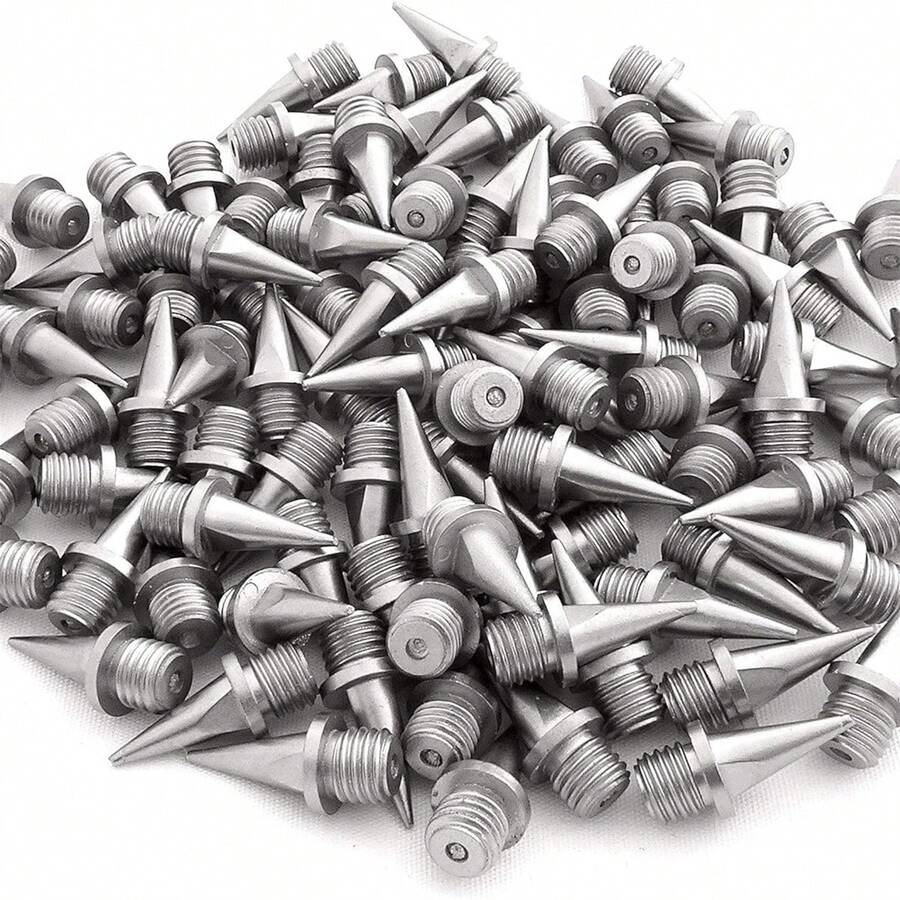 100/50pcs Stainless Steel Track And Cross Country Spikes, Replacement Spikes With Wrench Suitable For Sprint Running Shoes - Multicolor - View 1