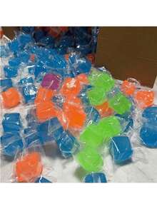 3件装成人减压挤压玩具，感官解压玩具，助您彻底放松。这款冰块造型的减压放松玩具，能帮助您在感到紧张、无聊或兴奋时舒缓压力。玩具内部填充粉色、紫色和蓝色，是生日或圣诞节的绝佳礼物。 - 彩色 - 查看 9