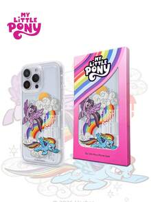1pc Luxury & Elegant My Little Pony Graphic Air Cushion Transparent Phone Case, Officially Licensed, Compatible With IPhone 16/16 Pro/16 Plus/16 Pro Max, 17/17 Pro/17 Pro Max, 15/15 Pro/15 Plus/15 Pro Max, 14/14 Plus/14 Pro Max, 13/13 Pro/13 Pro Max, 12/11/X/XR/XS Max, Galaxy S25 Ultra, S24 FE, S23 Plus, S22, S21, S20 FE, A Cute Christmas Essential Smartphone Protective Cover - Clear - View 2
