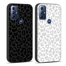 CoversRUMDEY 2 Pack Cute Cheetah Print For  Moto G Play 2023 Phone Case 6.5" Luxury Pard Pattern Design Cases Soft Silicone TPU Shockproof Protective Bumper Cover For Women Girls - Black And White - 豹 - 查看 7