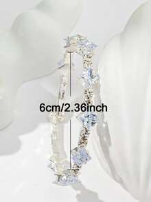 1件女士优雅简约方形钻石手镯，适合日常佩戴 - 彩色 - 查看 3