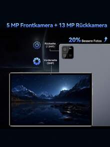 Qetupa Android 15 10-Inch Tablet, Octa-Core Processor, 4GB RAM, 128GB ROM, Expandable To 1TB, 6000mAh Battery, 1280x800 HD Touchscreen, 5MP Front + 13MP Rear Dual Camera, Supports WiFi 802.11ac, Bluetooth 5.2 - Grey - View 8