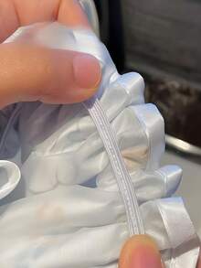 Sanrio 1pc Cat-Shaped Shower Cap - High Quality Double-Layer Design With Cartoon Heart And Star Patterns, Suitable For Women's Home Use As A Shower Cap - A - View 3