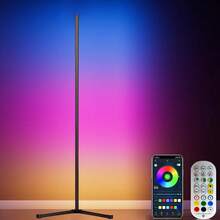 Corner Floor Lamp, Smart RGB LED Corner Lamp With App And Remote Control, 16 Million Colors & 68+ Scene, Music Sync, Timer Setting, Ideal For Living Rooms, Bedrooms, Gaming Rooms - IC RGB - Xem 7