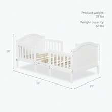 cunas para bebésDream On Me - Cama Infantil Convertible 3 En 1 Portland Blanca - Blanco - Ver 3