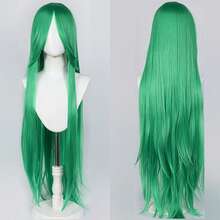 Karida 60cm/24inch Extra Long Straight Synthetic Hair Wig With Bangs, Colorful, Suitable For Daily Use, Cosplay, Halloween, Christmas, St. Patrick's Day And Other Costume Parties - Multicolor - View 162