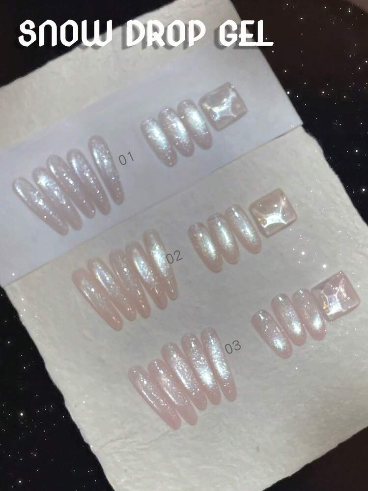 10毫升柏林雪落丝绸玻璃珠猫眼凝胶指甲油 2026 细金粉高光闪光美白半透明美甲美甲沙龙纯粹欲望情人节美甲 - 彩色 - 查看 11