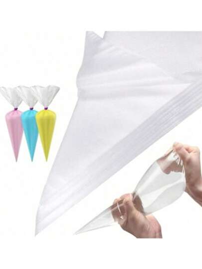 Thickened PE Disposable Piping Bags - Essential Cake And Dessert Decorating Supplies For Home Bakers And Professional Pastry Chefs, Party Pastry Tools | Colorful Baking Accessories | Cake Baking Supplies, Piping Bags, Piping Bag, Baking (Random Color)