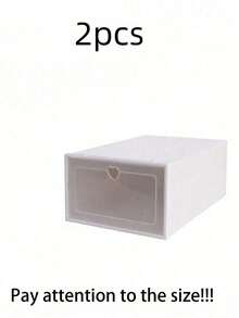 Set de 12/6/4/2 cajas de almacenamiento de zapatos de plástico transparente plegables, con tapa abatible, organizador de zapatos para debajo de la cama, a prueba de humedad y polvo - Multicolor - Ver 10