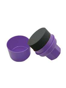 1pc Car Tire Waxing Sponge Car Wax Applicator Pad With Lid Curved Easy Waxing Tire Sponge Tire Cleaning Tools Detailing Brush - Multicolor - View 17