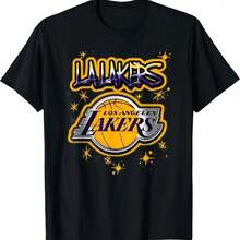 Angeles Lakers Airbrush Logo T-Shirt - màu đen - Xem 1
