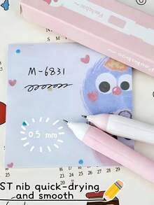 3pcs New Cat Shaped Retractable Pens, 0.5mm Black Quick-Drying Funny Stress Relief Cute Kitty Pens, Creative Learning & Office Supplies, High-Quality Smooth Black Ink, Suitable For Cat Lovers, School, Office, Party & Holiday Gifts - Multicolor - View 6