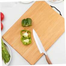 Home Use Smooth And Flat Organic Bamboo Cutting Board Natural Handle Cutting Board, Meat And Cheese Cutting Board - 17.72*12.6英寸 - 查看 5