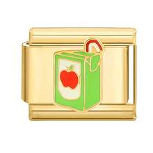 1件套模块化串珠手链，配有花朵、爱心、樱桃、足球吊坠，DIY油滴设计，不锈钢材质，适合作为派对/节日礼物送给朋友/情侣，吊坠造型时尚 - M287229 - 查看 16