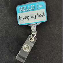 别致的亚克力徽章夹 - 耐用的亚克力夹，适用于护士、医生和医学生 - 有趣的办公用品 - 無色 - 查看 7