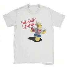 Blame John Robloxs Meme Funny Unisex T Shirt Gift For Fan S-5XL - 款式3 - 查看 6