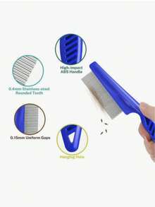 4件套专业除虱除白发梳套装 - 彩色 - 查看 7