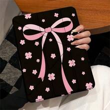 Minimalist Y-Shaped Foldable Spray-Painted Transparent Acrylic Crystal Flat Protective Case, Compatible With Pad Mini6/7/9.7/10.2/10.5/10.9/12.9/13/Pro 11, 10th Generation, Protective Case Supports Multi-Angle Adjustment, Six-Way Stand Placement, Built-In Pen Slot, Transparent Back Cover, Anti-Drop Protection, Auto Wake/Sleep - Multicolor - View 5