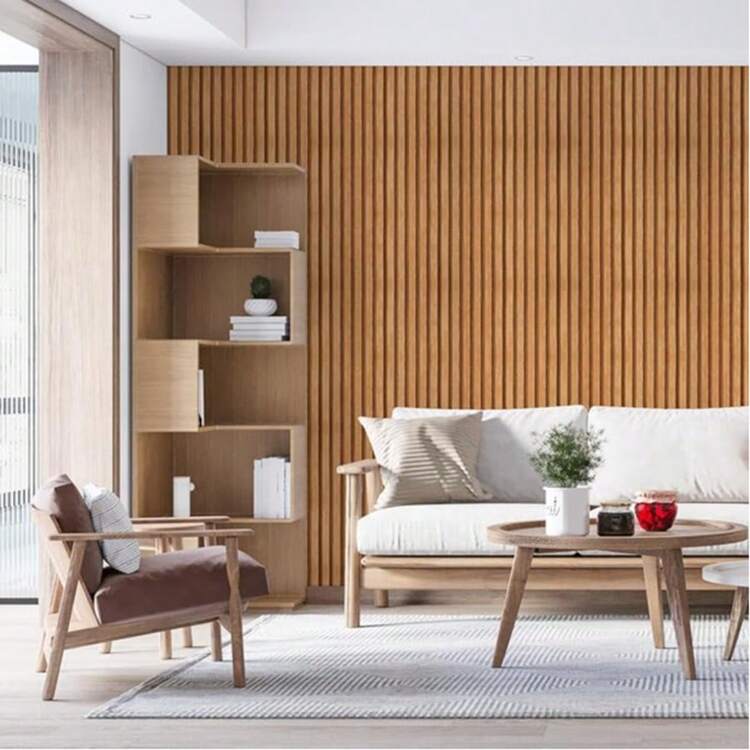 1卷木纹壁纸，即撕即用型壁纸，适用于卧室，现代自粘可移除壁纸，人造木纹条纹接触纸乙烯基材质，家居装饰纸 - 蜜棕色 - 查看 15