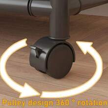 Multifunctional Clothes Rail Garment Hanging Stand Shoe Rack Home Storage Shelf - Black - View 6