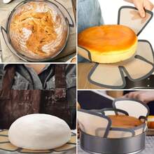 Petal-Shaped Silicone Baking Mat, Reusable Non-Stick Baking Tray, Heat-Resistant, Suitable For Cookies, Cakes, Macarons. Bottom Grid Design For Easy Cleaning, Even Heat Conduction, Cake Decorating, Cookie Making, Non-Stick Surface, Silicone, Heat-Resistant Pad, Baking Paper Liner, Choice For Home Bakers And Cooking Enthusiasts - Multicolor - View 5