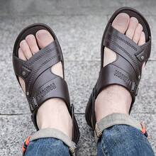 sandalias para hombres - Marrón - Ver 3