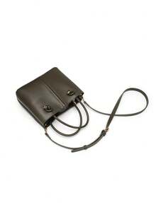 2026新款黑色迷你都市水桶包，时尚百搭高端女士单肩斜挎包 - 墨綠色 - 查看 6