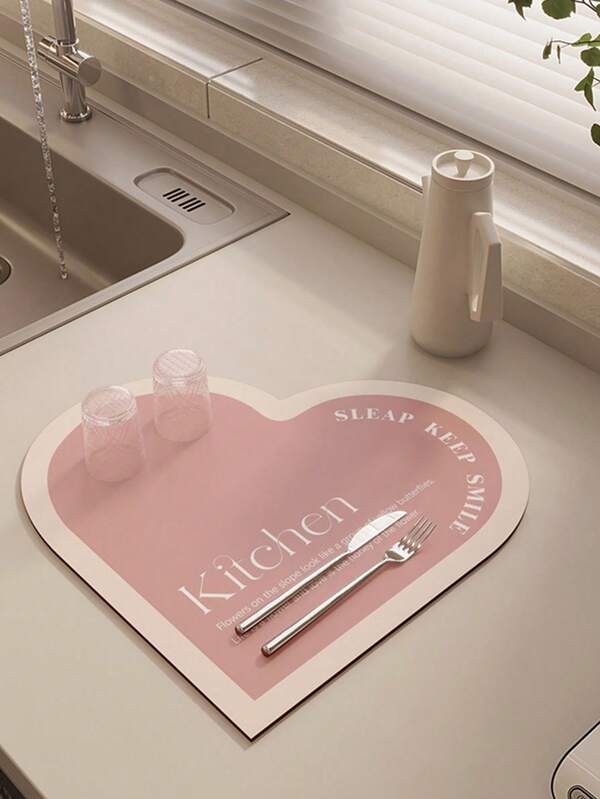 1 قطعة حصيرة مطبخ مقاومة للانزلاق وللتصريف، وسادة امتصاصية مقاومة للحرارة للطاولة، حصيرة امتصاصية سريعة الجفاف لا تحتاج غسيل لحوض المطبخ، حصيرة أرضية ووسادة فأرة متعددة الوظائف