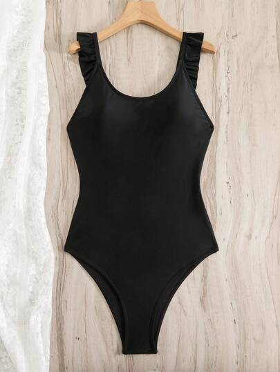 Bikinx Solid Color Beach Women's Swimsuit Fungus Backless Sexy All-In-One Women's Swimsuit