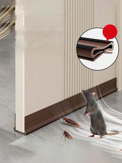 1 st U-formad dragtätning för underdörr, dörrdragstopp, dörrsvep för ytter-/innerdörrar, dörrtätning för underdörrdrag, ljudisolerande tätningslister för dörrens undersida