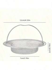 1个装优质不锈钢水槽滤网 - 防锈、易清洁、耐用，厨房浴室排水管毛发球堵塞器，厨房水槽蔬菜和杂物滤网 - A - 查看 2