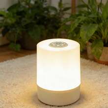 1个LED室内照明夜灯迷你白色简约床头灯卧室照明桌面展示灯USB充电阅读学习灯适用于宿舍客厅卧室图书馆书房日常礼品使用 - 觸控檯燈 - 查看 1