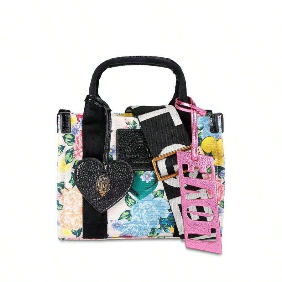 Southbank Mini Floral Cotton Tote Bag |  | Women Crossbody - 木炭 - 查看 1