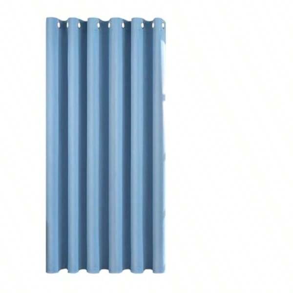 Blue Blackout Curtains Short Curtain For Bedroom 1 Panel 52x63 Inch 132x160 CM Kitchen Curtains For Windows