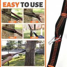 290*2,5cm/114,17*0,98 Zoll, dickes Hängemattenseil - hochfestes Baumaufhängeseil geeignet für Camping, Wandern, Schaukeln, Garten, vielseitig einsetzbares Outdoor-Tragseil - Verschiedenfarbig - Übersicht 7