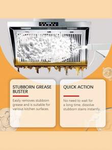 JUE FISH 多用途厨房除油清洁剂，有效去除炉灶、烤箱和灶台上的顽固油脂、油渍和污垢。 - 液體 - 查看 7