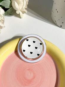 1pc Crystal Ball Glass Magnetic Detachable Phone Stand Holder With Heart Flower Design For Watching Videos - Multicolor - View 4