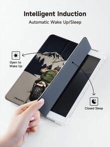 Ayotu 1件摩托车图案平板电脑保护套和Kindle电子书保护套，兼容第10代、11代/Air 4代/Air 7代/9.7英寸，兼容三星Galaxy Tab A9 Plus、Kindle（第11代-2024年发布）（6英寸）、Kindle Paperwhite第12代2024年，绝佳节日礼物，时尚简约图案。 - 彩色 - 查看 4