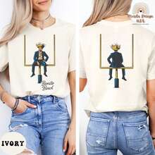 _Comfort  Bunny Bowl Football Shirt Latin Music Halftime Vib Tee Puerto Rico Fan Graphic Game Day Unisex Gift Big G"Summer Shirts, Women's Tops, Women's T-Shirts - trắng - Xem 1