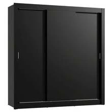 Ropero Closet Madesa Lyon 3 Puertas 2 Cajones Color Negro - Negro - Ver 13