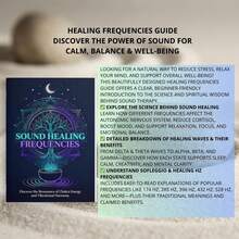 声音疗愈频率日志，放松焦虑睡眠冥想脉轮平衡与健康疗愈赫兹图表，适合初学者的声音放松参考手册 - A - 查看 3