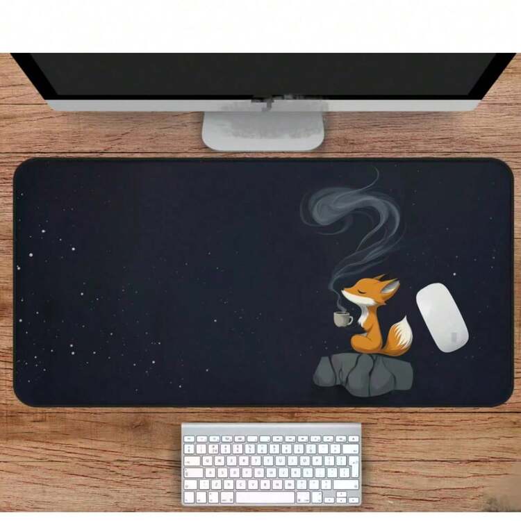 1pc Desk Mat, Fox Pattern Mousepad, Gamer Desk Mat, Gaming Setup, Large Cute Desk Mat, Aesthetic Desk Mat, Aesthetic Mousepad - Ideal Valentine's Day Gift - Mouse Pad - View 8