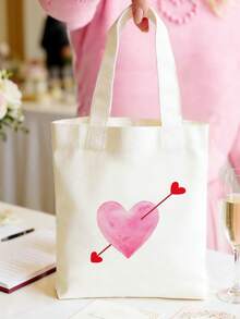 Disponible en talla S/M/L, bolso de lona grande con capacidad, bolso de compras, bolso de hombro con tema de corazón rosa, bolso de regalo con patrones de acuarela de corazón, lazo, cereza, fresa, arcoíris, estrella, adecuado para cumpleaños, vacaciones, Día de San Valentín, Día de la Madre, aniversario, regreso a la escuela, fiesta de graduación, fiesta temática de niñas, piscina, playa, fiesta de spa, despedida de soltera, boda, bolsa de caramelos y aperitivos de cumpleaños, decoración de fiesta - Beis - Ver 23